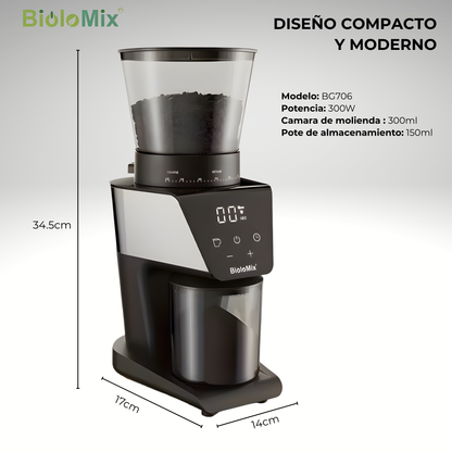 Biolomix 300W Molino de Café