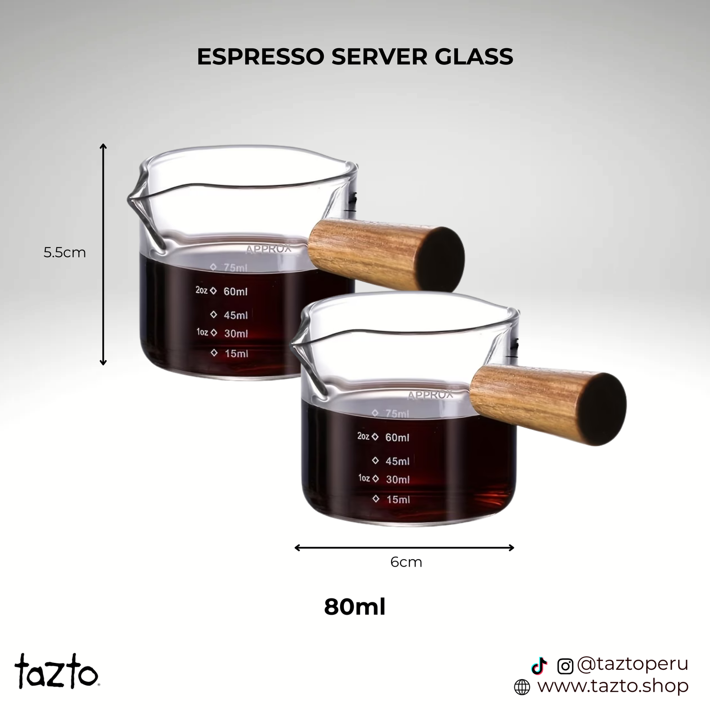 Espresso Server Glass