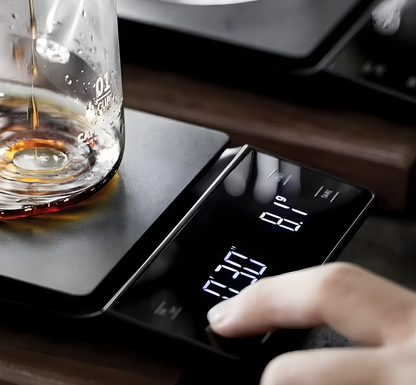 BrewScale Black – Balanza Profesional con Timer