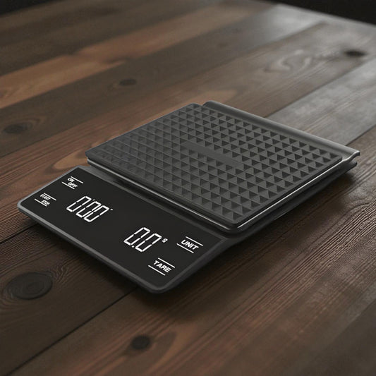 BrewScale Black – Balanza Profesional con Timer